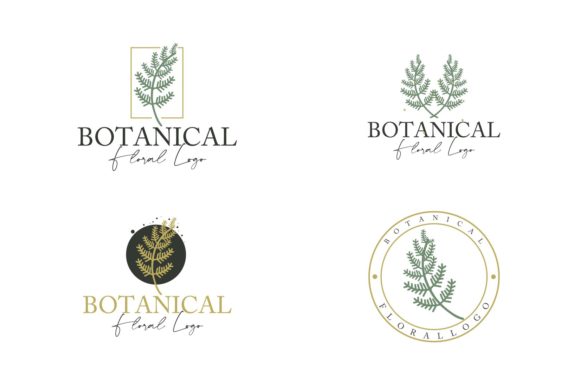 Botanical Branch Logo: Graphics & Minimal Logos for Publishing