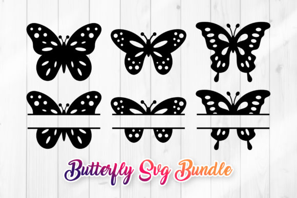 Butterfly Clipart SVG Set: Graphics for Crafts