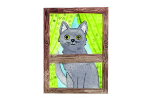 Cat Looking out Window Watercolor: A Crafts Designer Review
