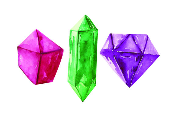 Crystals Watercolor: Designs Amp Crafts Review