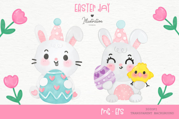 Easter Bunny Watercolor: Graphics & Illustrations Review