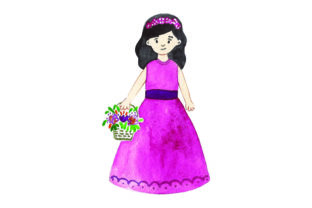 Flower Girl Watercolor Wedding Crafts Design Review