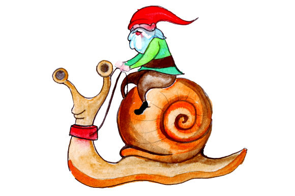 Gnome & Snail Watercolor Crafts – Designs Amp Asset Review