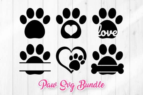 Paw Dog Prints for Laser Cutting Signs & Design