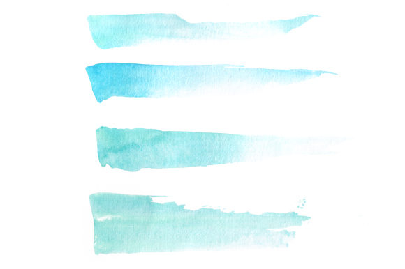 Robin Egg Blue Watercolor Brush Strokes: Crafts & Designs Amp