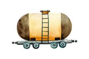 Train Boxcar Watercolor for Travel Crafts – Designer Review