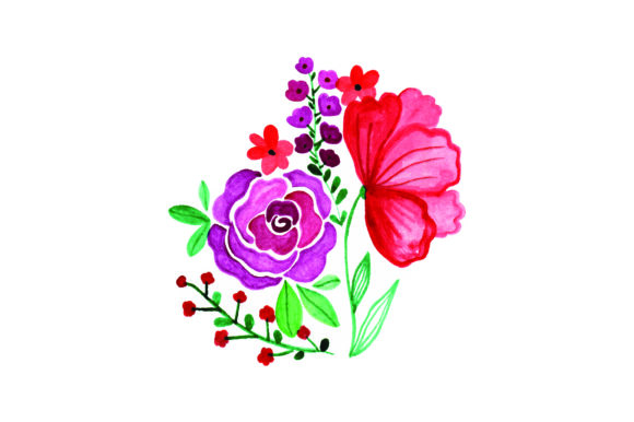 Watercolour Mixed Bouquet for Nature Amp Crafts